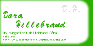 dora hillebrand business card